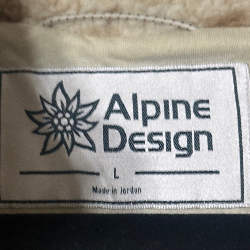 Alpine Design Cream and Tan Patterned Jacket - Picture 2 of 6